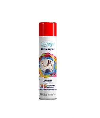 Tinta Spray 400ml Uso Geral Vermelho Lev&uze