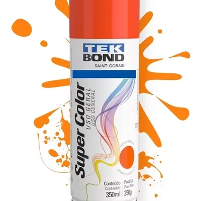 Tinta Spray Laranja 350Ml/250G - Tekbond